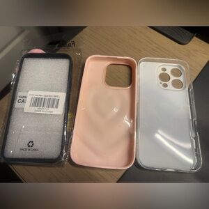 Three Apple phone cases